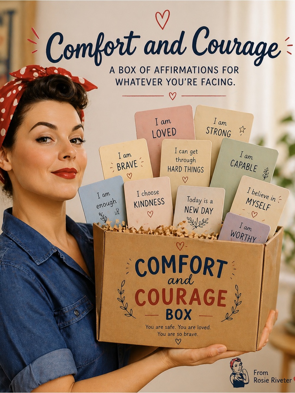 Childrens Comfort & Courage Box – From Rosie Riveter